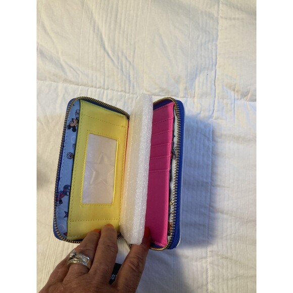 Disney Loungefly Mousercise Minnie Mickey Donald Zip Continental Wallet NWT - Picture 11 of 14
